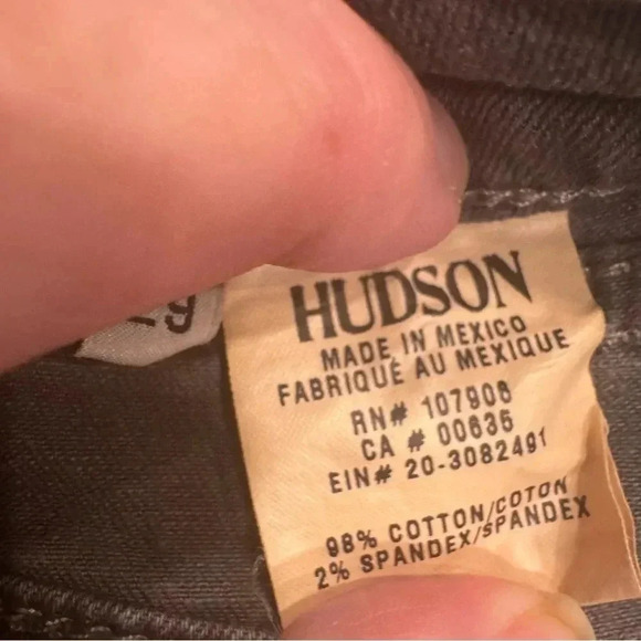 Hudson Krista Super skinny women’s jeans medium rise light wash gray size 29 - Picture 4 of 12